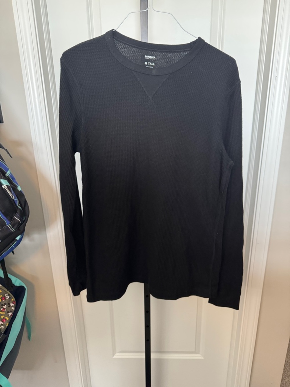 Sonoma Black Men's Thermal Waffle Long Sleeve